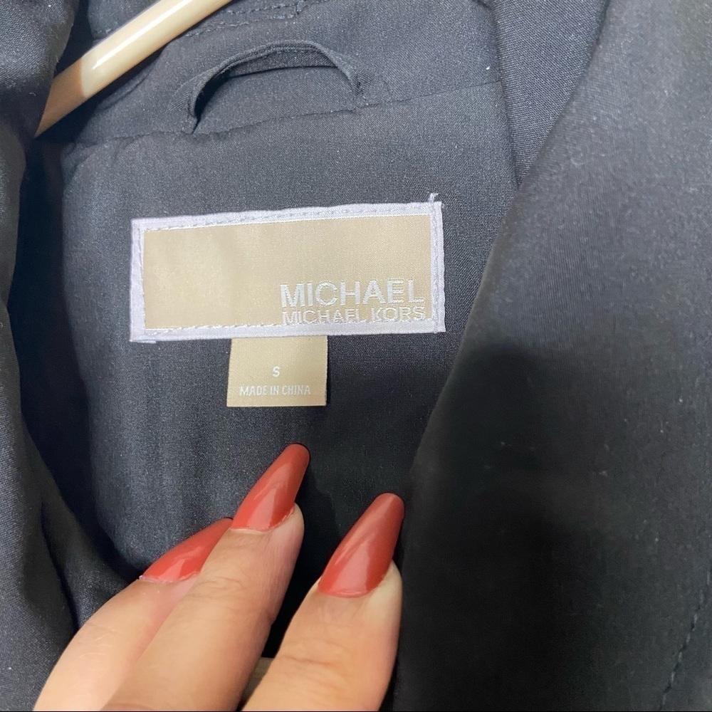 MICHAEL Michael Kors Women's Black Asymmetric Softshell Jacket S - Picture 4 of 12